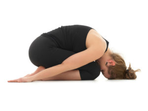 relaxing yoga posture