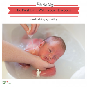 how to give baby first bath